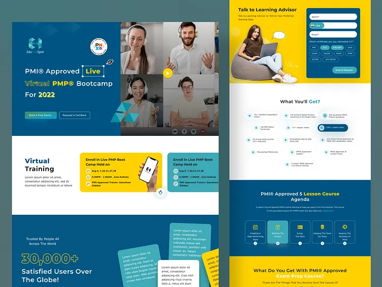 Landing page and sales page design services by Kridha Digital Hub